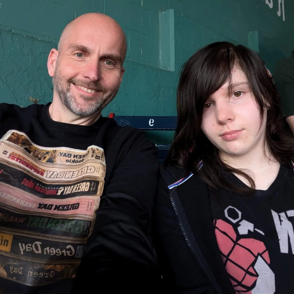 Scott Humphries with his daughter at a concert